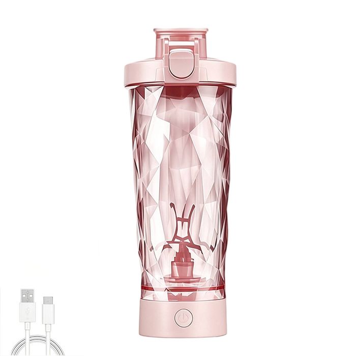 Catzon Electric Shaker Bottle 700ml Rechargeable Mixer Cup Long Battery Life-pink