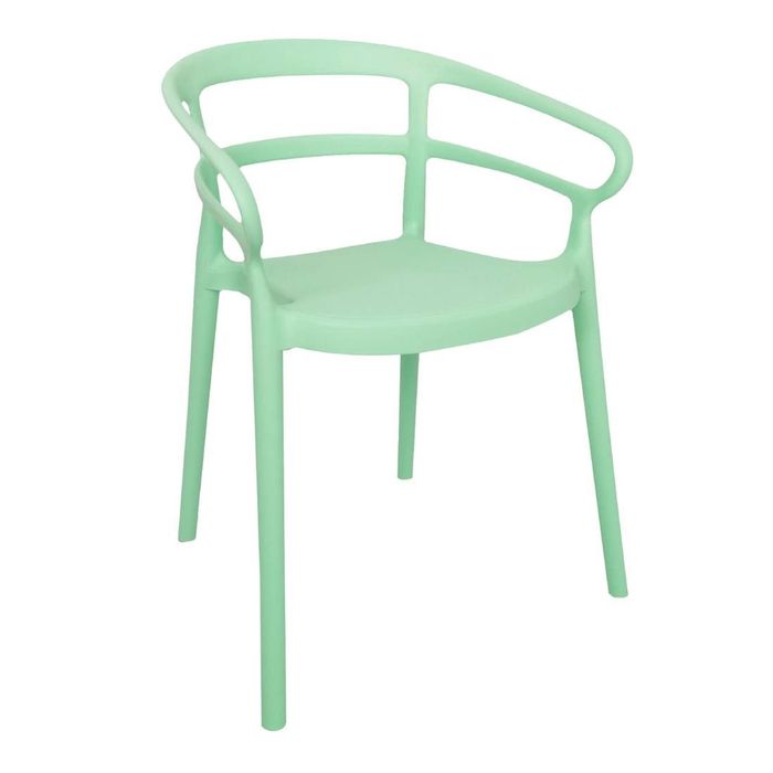 Bolero Mateo Cafe Chairs Mint Green (2 Pack) - DX981