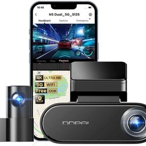 Ddpai N5 Dual 4k 2160p Front + 1080p Rear Dash Camera