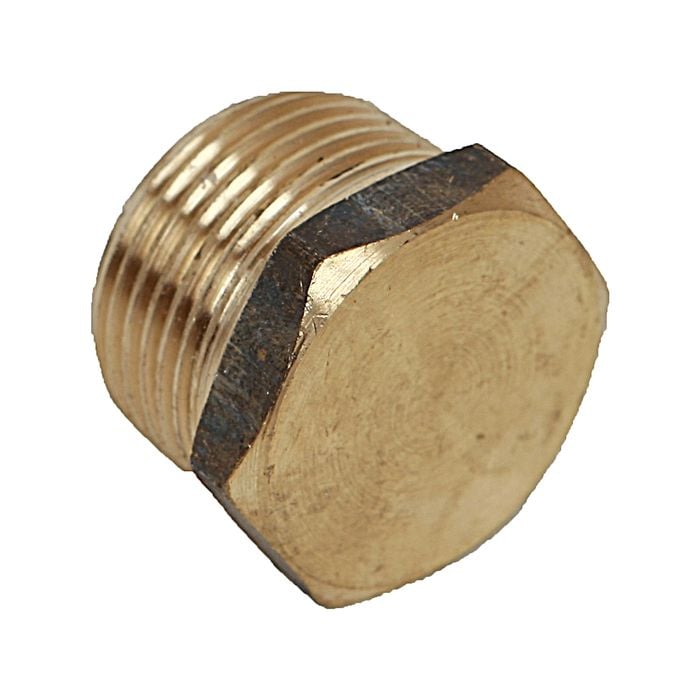 Brasshards 15mm Brass Threaded Hex Plug