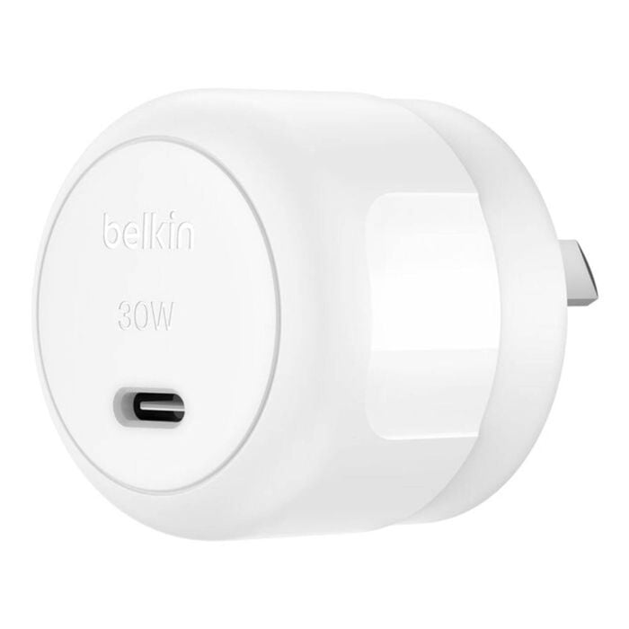 Belkin Boostcharge Compact Usb-c Wall Charger 30wwith Usb-c To Lightning Cable