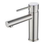 Mondella Resonance 35mm Brushed Nickel Pin Lever Basin Mixer WELS 4 Star 7.5L/min