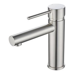 Mondella Resonance 35mm Brushed Nickel Pin Lever Basin Mixer WELS 4 Star 7.5L/min