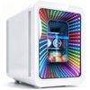 YOPOWER 20L Mini Fridge for Skincare & Perfume with Mirror Door & LED White Lighting