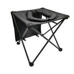 Wildtrak Compact 48cm Toilet Chair w/ Carry Bag - Black