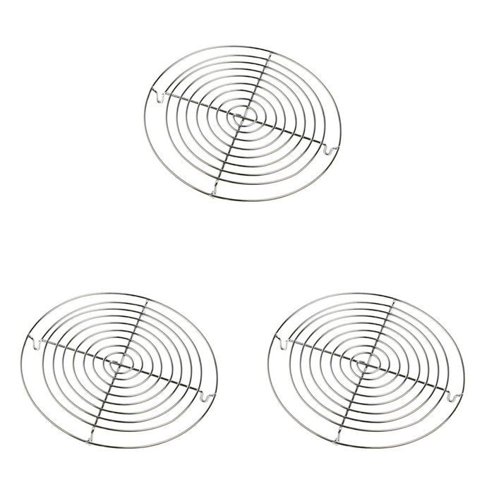 3PK Appetito Pot Rack Round 18cm Dia. Home Kitchen Cooking