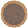 The Rug Connection Gallery Polo Grey 150x150cm - Small Round Handwoven Jute Indoor Rug