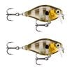 2x Rapala 3.5cm X Light Crank Shallow Run Crankbait Fishing Lures - Gill UV