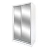 Bedford 1150mm 2 Door Sliding Robe Bundle with Mirror Glass Doors - White