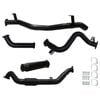 Ignite Exhausts Turbo Back For Toyota Landcruiser 79 Series V8 S/cab 3" No Cat With Hotdog Black Aluminised Steel