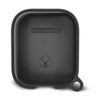 Bon.Elk Carbon Case for Apple AirPods LED/TPU Bumper Drop Proof Cover Black