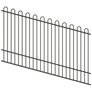 ProtectorAl 1201-2400W x 1500H Woodland Grey Top Pool Fence Panel Raked Up to 15º