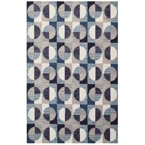 Handmade Wool Rug-Reliance 6305-Grey-160x230cm