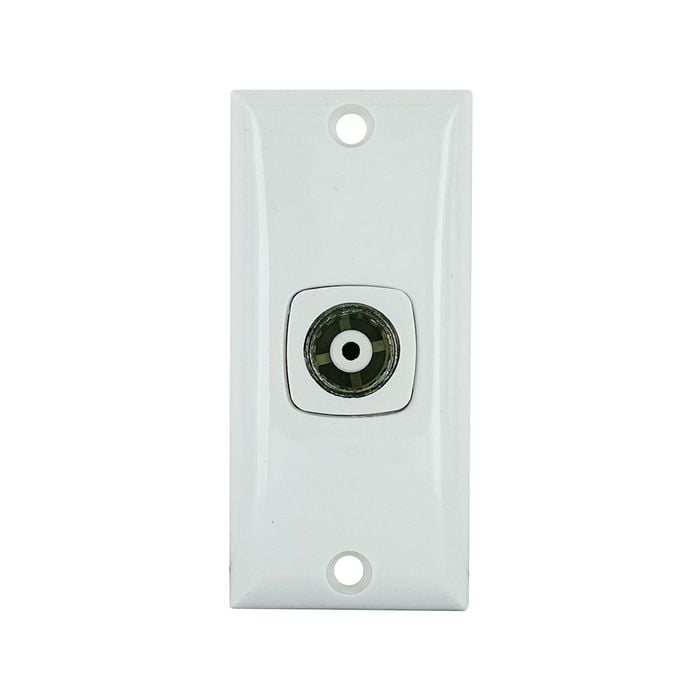 HPM 1 Gang Architrave Size Plate With Coax Connector