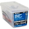 Bremick 10g x 16mm B8 Woodland Grey Steel Fencing Screws - 100 Pack