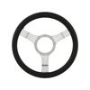 Cal Custom 14" Banjo Billet Aluminium 9 Bolt Steering Wheel Black Leather Full-Wrap