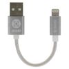 Moki 10cm Braided USB to Lightning MFI-Certified Sync/Charge Cable for iPhone