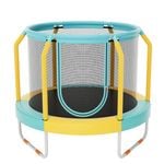 Costway Kids Trampoline Exercise Rebounder w/Safety Enclosure Net Outdoor Jumping Fun Gift Yellow