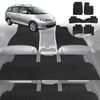 6D Diamond Car Floor Mats for Toyota Tarago 2006-2020-8 Seater-Ultimate Set-Black-Outback GT