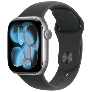 Apple Watch Series 11 42mm GPS + Cellular Space Grey Aluminium Case w/ Black Sports Band (S/M)
