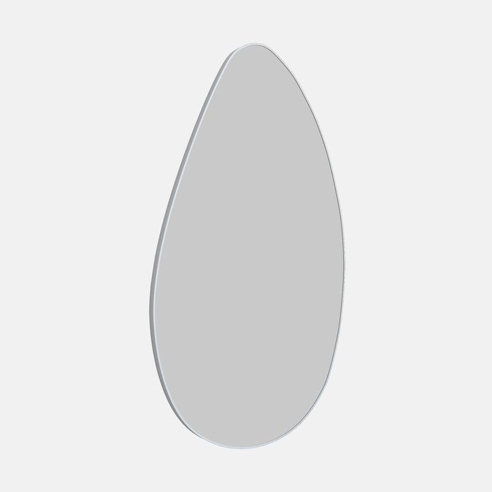 Future Glass Pebble Shape Mirror - 1200 x 700mm - White