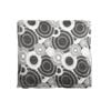 Assorted Plush Throw Rug 125 x 150 cm Circle Charcoal