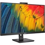 Philips 24B1U5301H 24" Class Webcam Full HD LCD Monitor - 16:9 - Textured Black - 23.8" Viewable