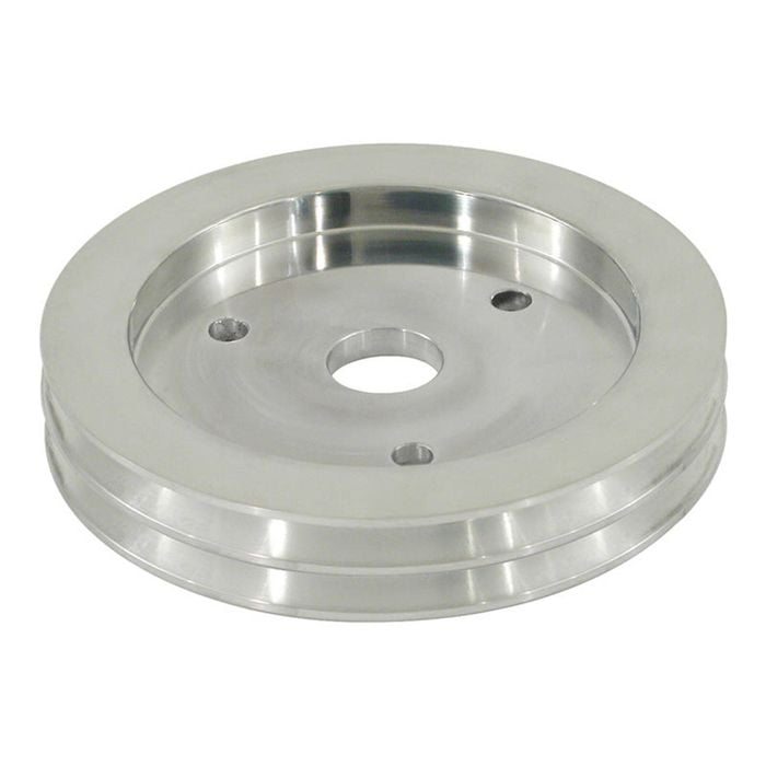 Big Block Chev Aluminium Crankshaft Pulley 2 Groove suits Short Water Pump