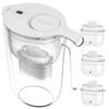 Philips 3.4L White Water Filter Jug Value Pack including 3 x Micro X-Clean Softening + Filter Cartridges