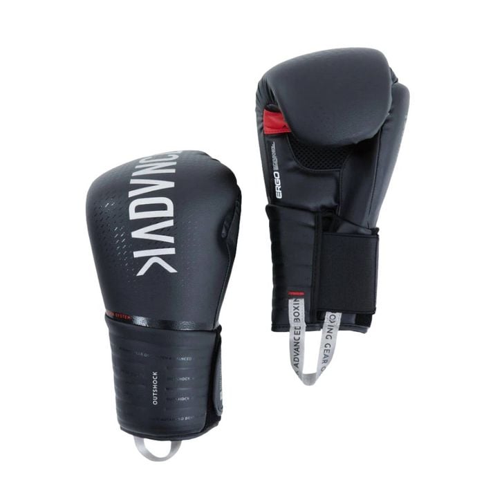 500 Boxing Gloves - Decathlon - Black - 12 OZ