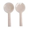2pc Maine & Crawford Ophelia 23cm Resin Spoon/fork Salad Servers - Pearl