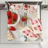 3D Fruit Ice Cream 335 Bed Pillowcases Quilt King Size