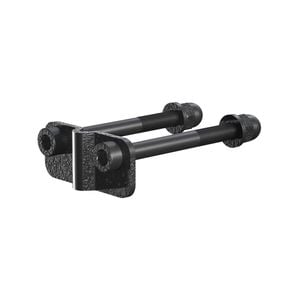 PEAK Black Steel Fence Brackets For Wire Grid Fencing - 6 Pack