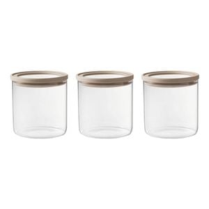 Ecology Store Set Of 3 Round Canisters