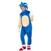 Sonic Halloween Costume for Adults Jumpsuit with Headpiece Gloves Shoe Covers Cosplay, Medium