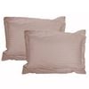 Accessorize 325TC Pair of Stripe Jumbo / Queen Pillowcases 55 cm x 80 cm Blush