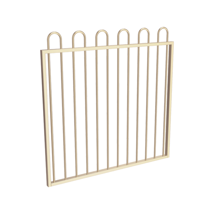 ProtectorAl 800 - 1200 x 1200mm Primrose Aluminium Loop Top Pool Gate