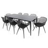 Java 9pc Dining Setting - Black