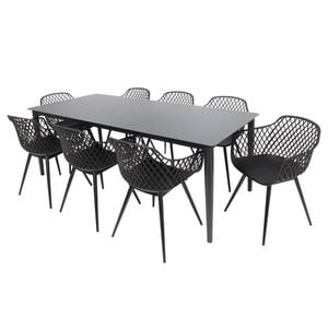 Java 9pc Dining Setting - Black
