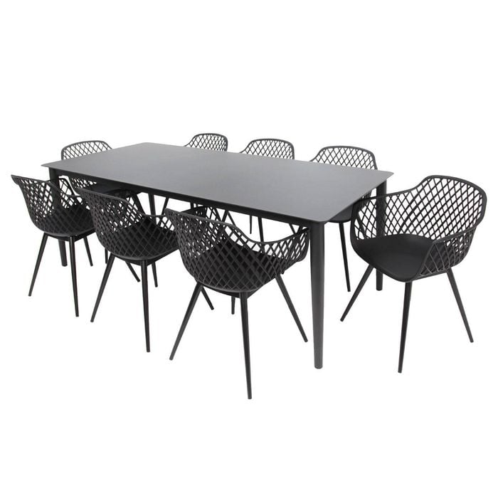 Java 9pc Dining Setting - Black