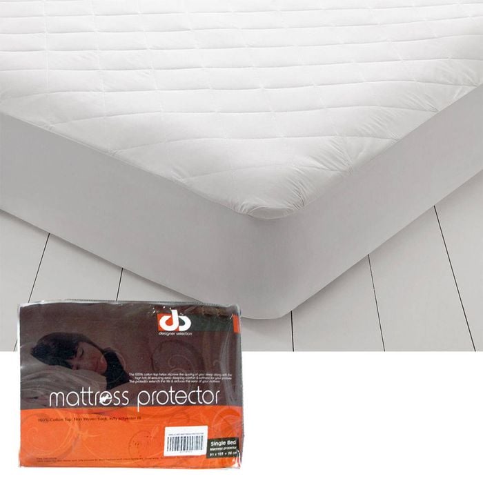 Bloomington Lightly Quilted Cotton Top Mattress Protector Single 91 x 193 + 36m
