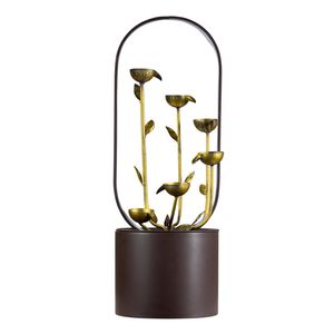 Northcote Pottery 28 x 82cm Gilded Grove Powder Coated Steel Water Feature