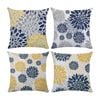 Catzon 4 Pcs Modern Throw Pillow Covers Geometric Flower Pattern for Couch