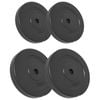 vidaXL 4x Weight Plates 30 kg Cement Dumbbell Barbell Plate Fitness Training
