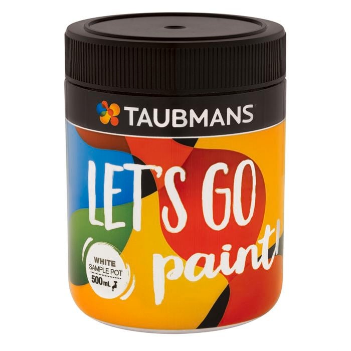 Taubmans 500ml White Sample Pot