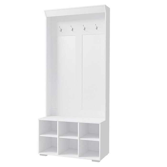 Home Depot White Hallway Shoe Storage Entryway Shoe Cabinet 41 H X