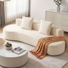 Homfurn 228cm Modular Sofa – Boneless Corduroy, High-density Foam, No Assembly, 600kg Capacity