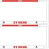 AFL Car Number Plate Frame Set Of Two - St Kilda Saints - Front/Back