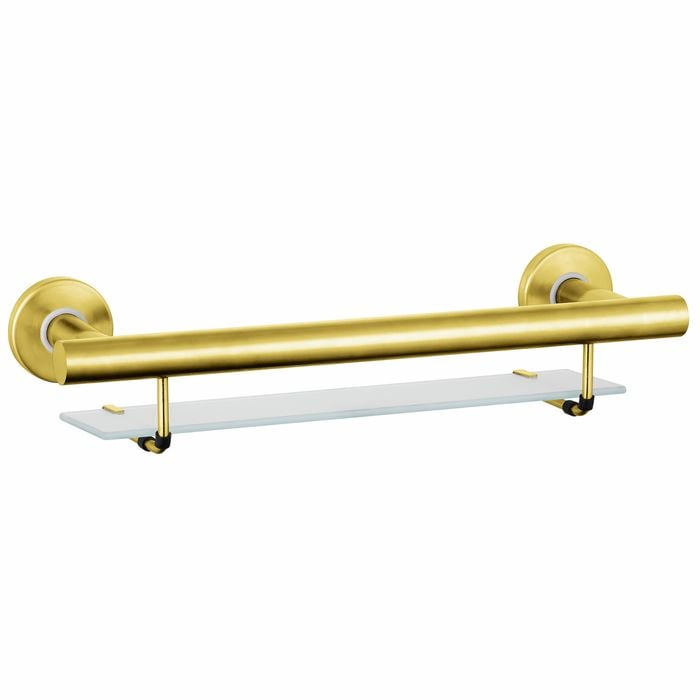 evekare Gold Bath Shelf Grab Rail