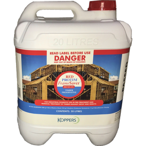 Koppers 20L Red Protim FrameSaver Timber Preservative